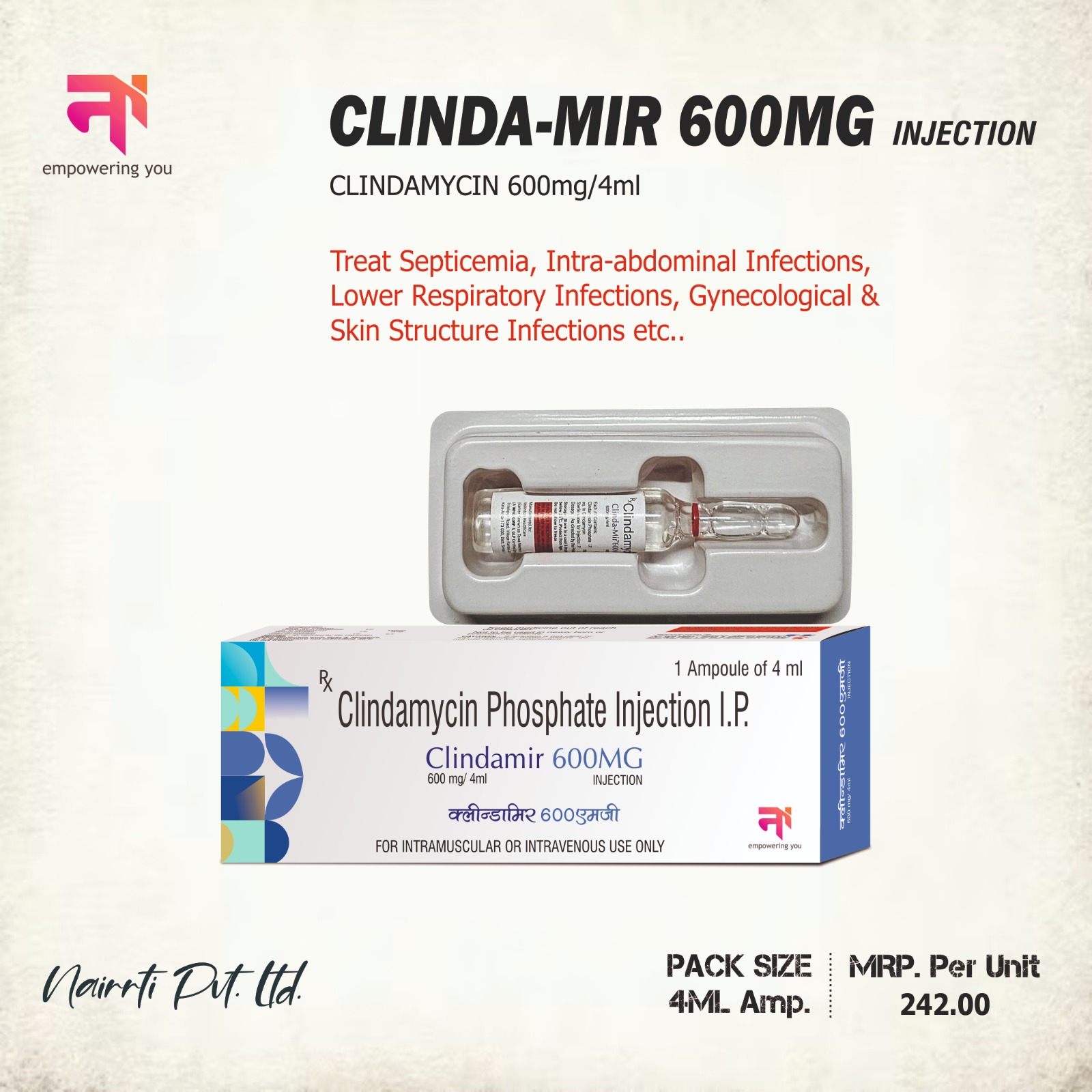 CLINDA-MIR 600MG